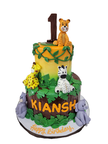 KIANSH JUNGLE FONDANT CAKE