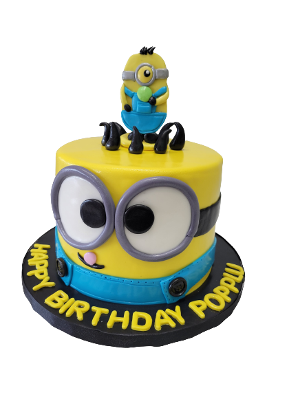 Popplu Minion Fondant Cake