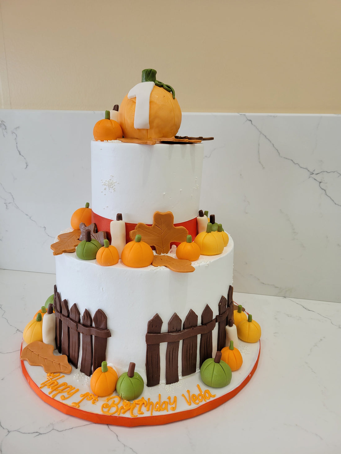 Veda Pumpkin Tiered Cake