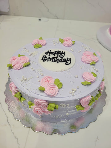 LAVENDER PINK SWIRLS CAKE