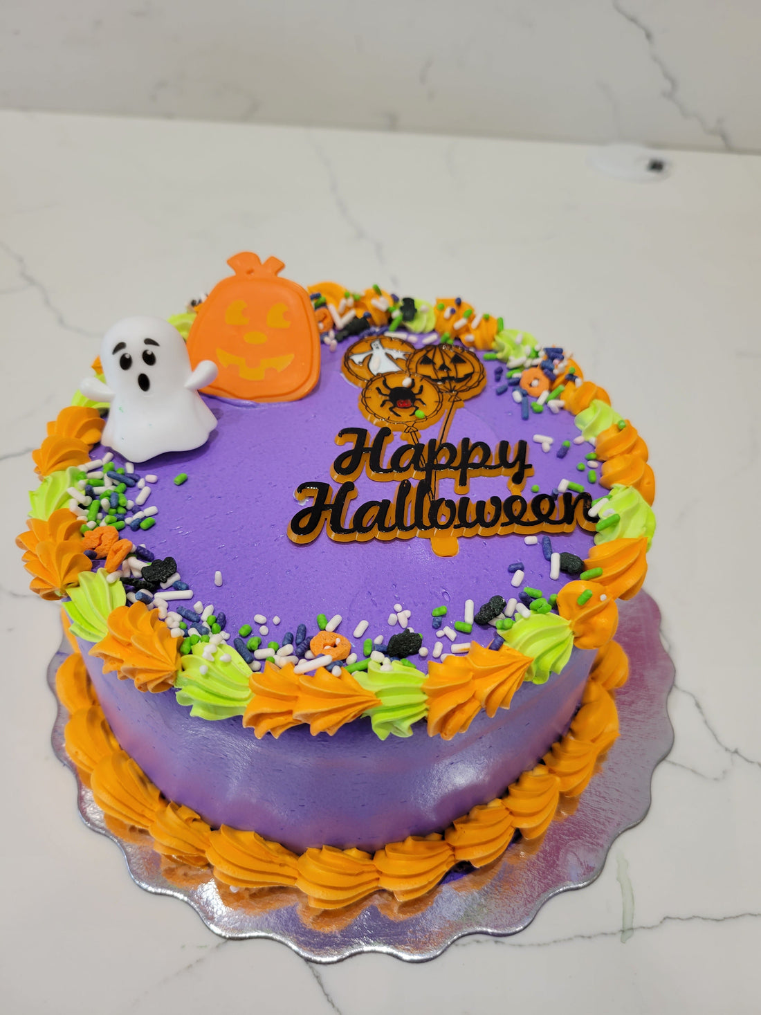 NEW HALLOWEEN PURPLE CAKE