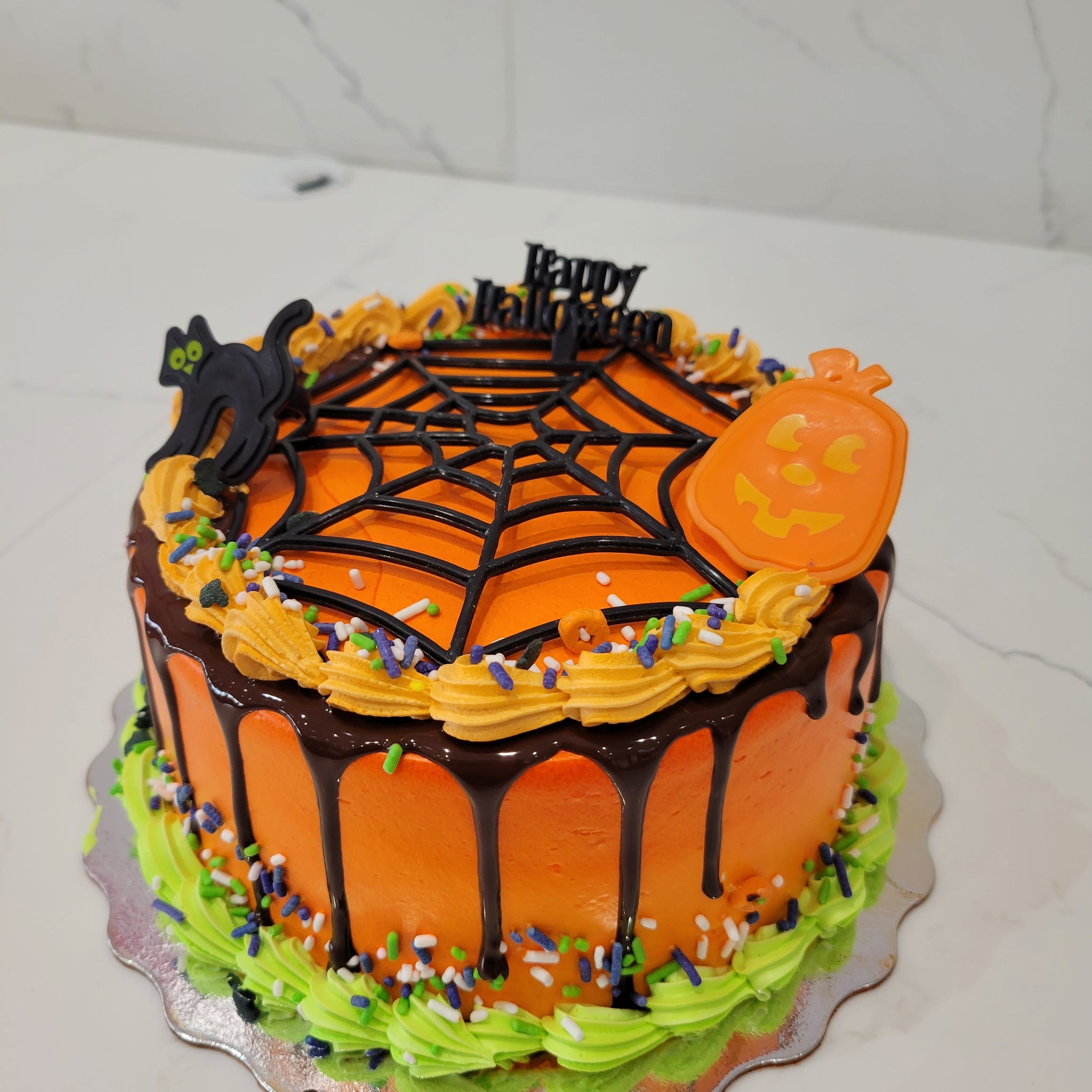 SPIDER WEB ORANGE CAKE