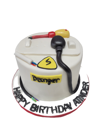 ATINDER ELECTRICIAN FONDANT CAKE