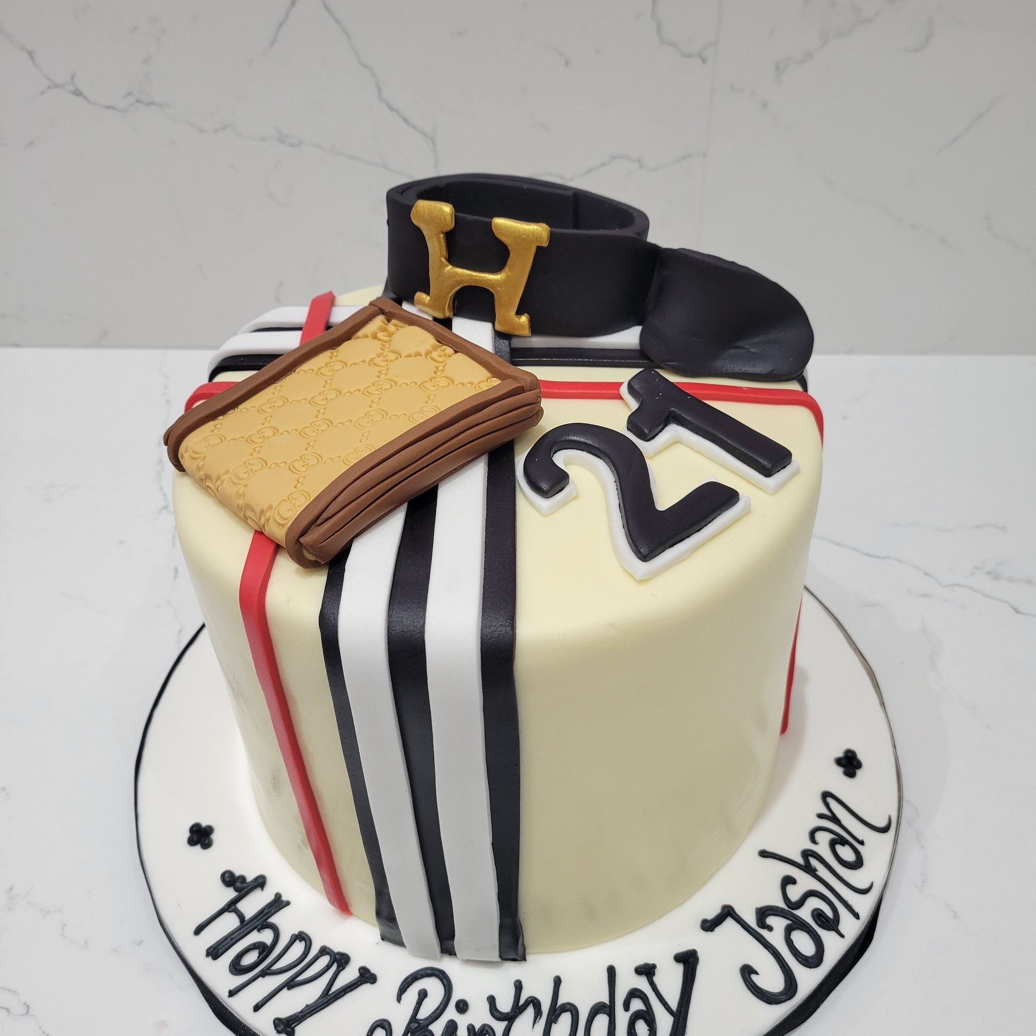 JASHAN BURBERRY FONDANT CAKE