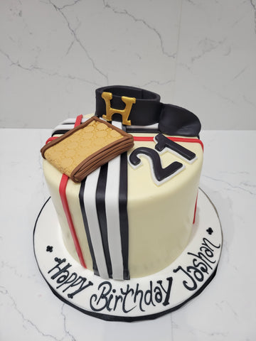 JASHAN BURBERRY FONDANT CAKE