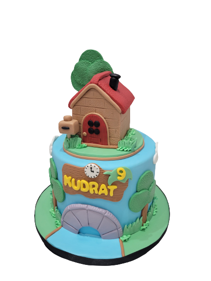 Kudrat House Fondant Cake