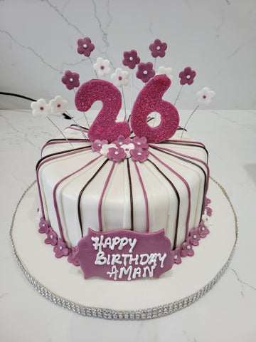 AMAN BIRTHDAY FONDANT CAKE