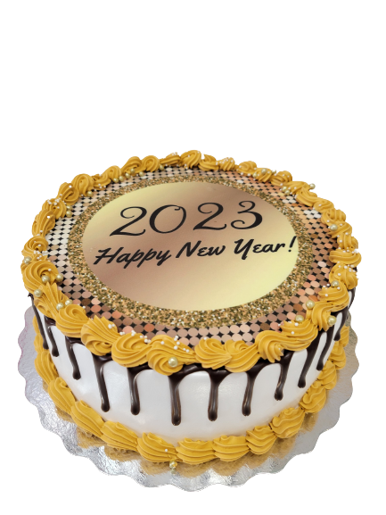 NEW YEAR PHOTO CAKE