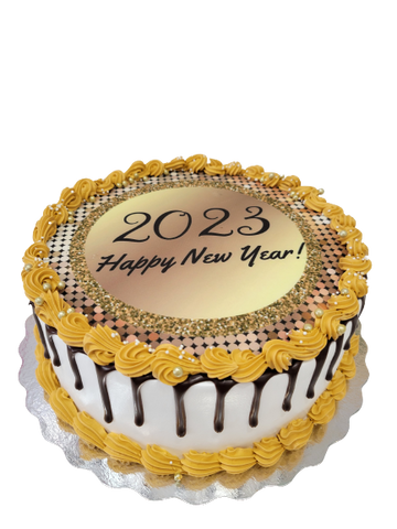 NEW YEAR PHOTO CAKE