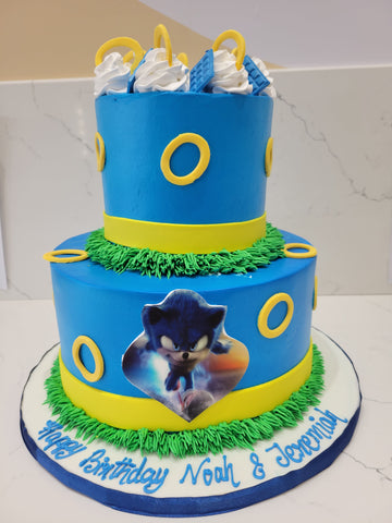 SONIC CREAM TIERED CAKE