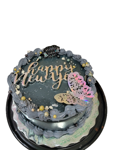 SILVER NEW YEAR CAKE