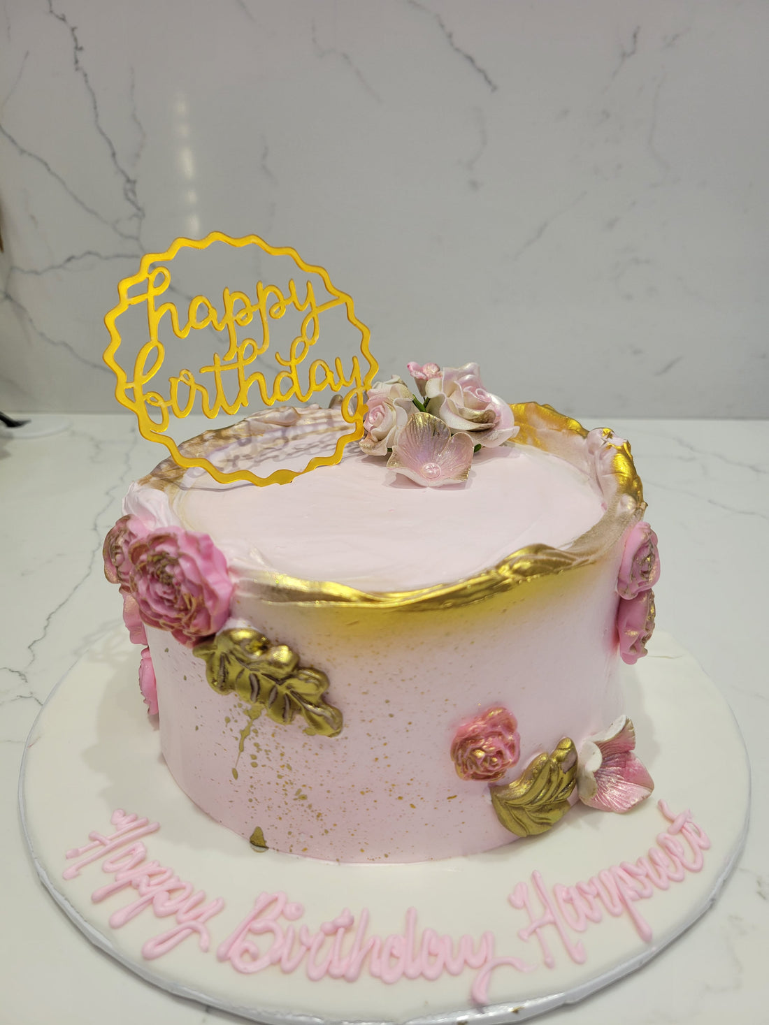 PINK SHIMMER CAKE