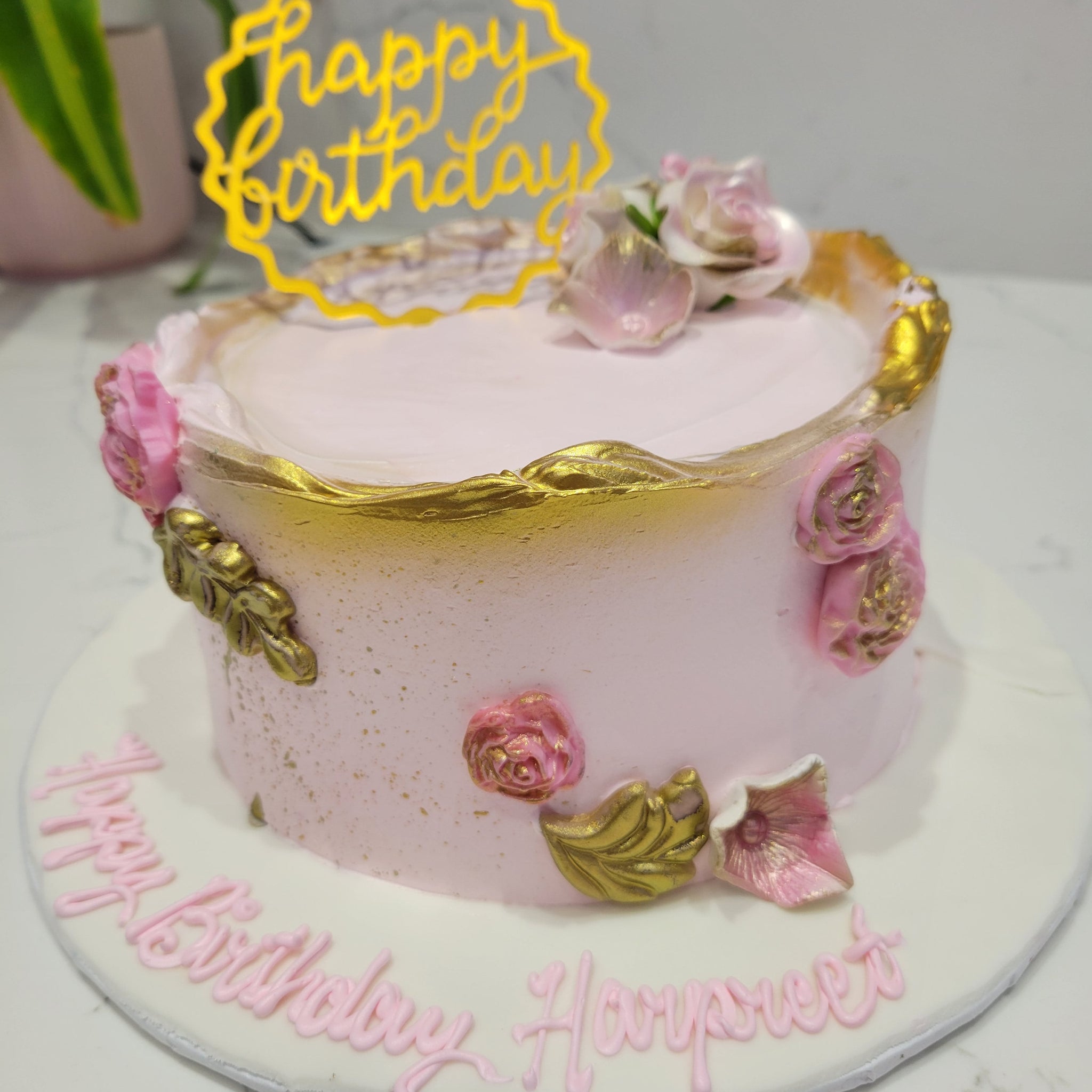 PINK SHIMMER CAKE
