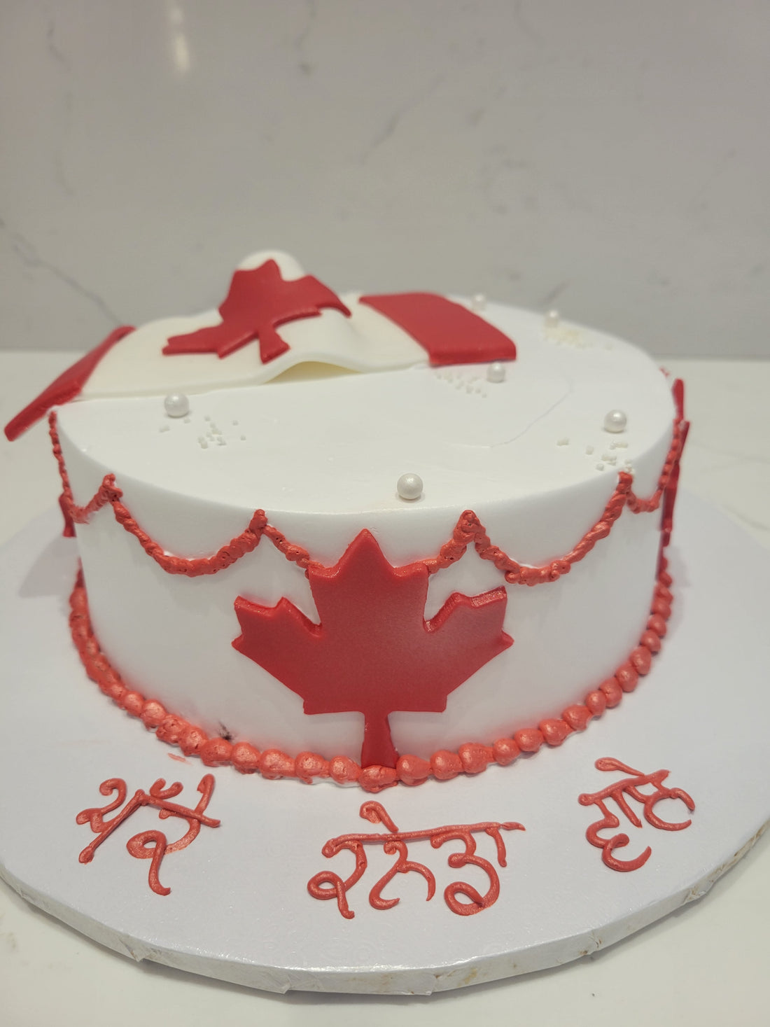 CANADA FLAG PR CAKE