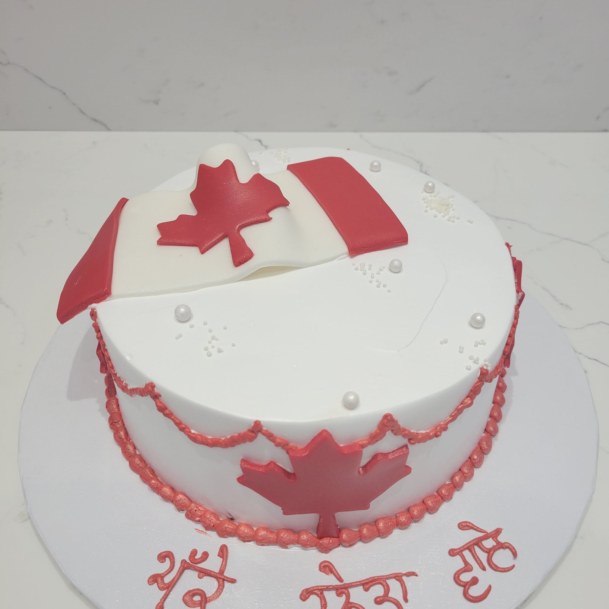 CANADA FLAG PR CAKE