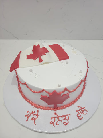 CANADA FLAG PR CAKE