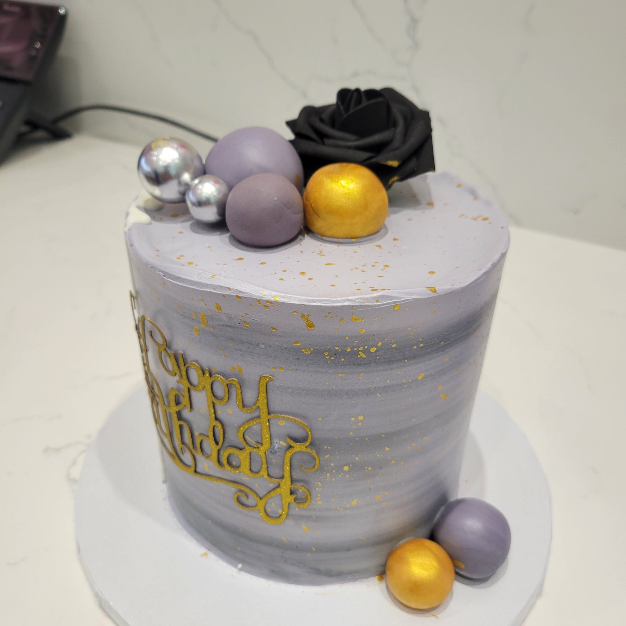 Grace Cream Birthday Cake