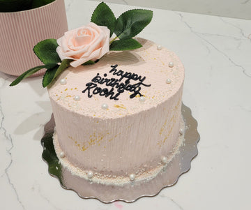 Roohi Peach Birthday Cake