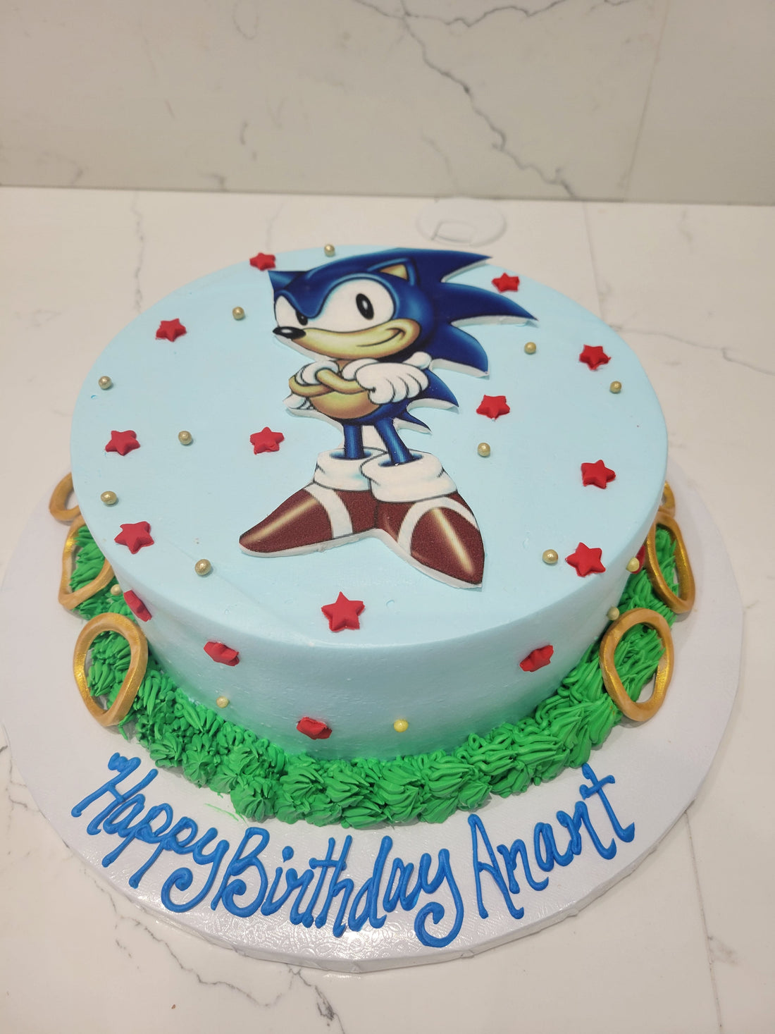 Zion sonic Birthday Cake