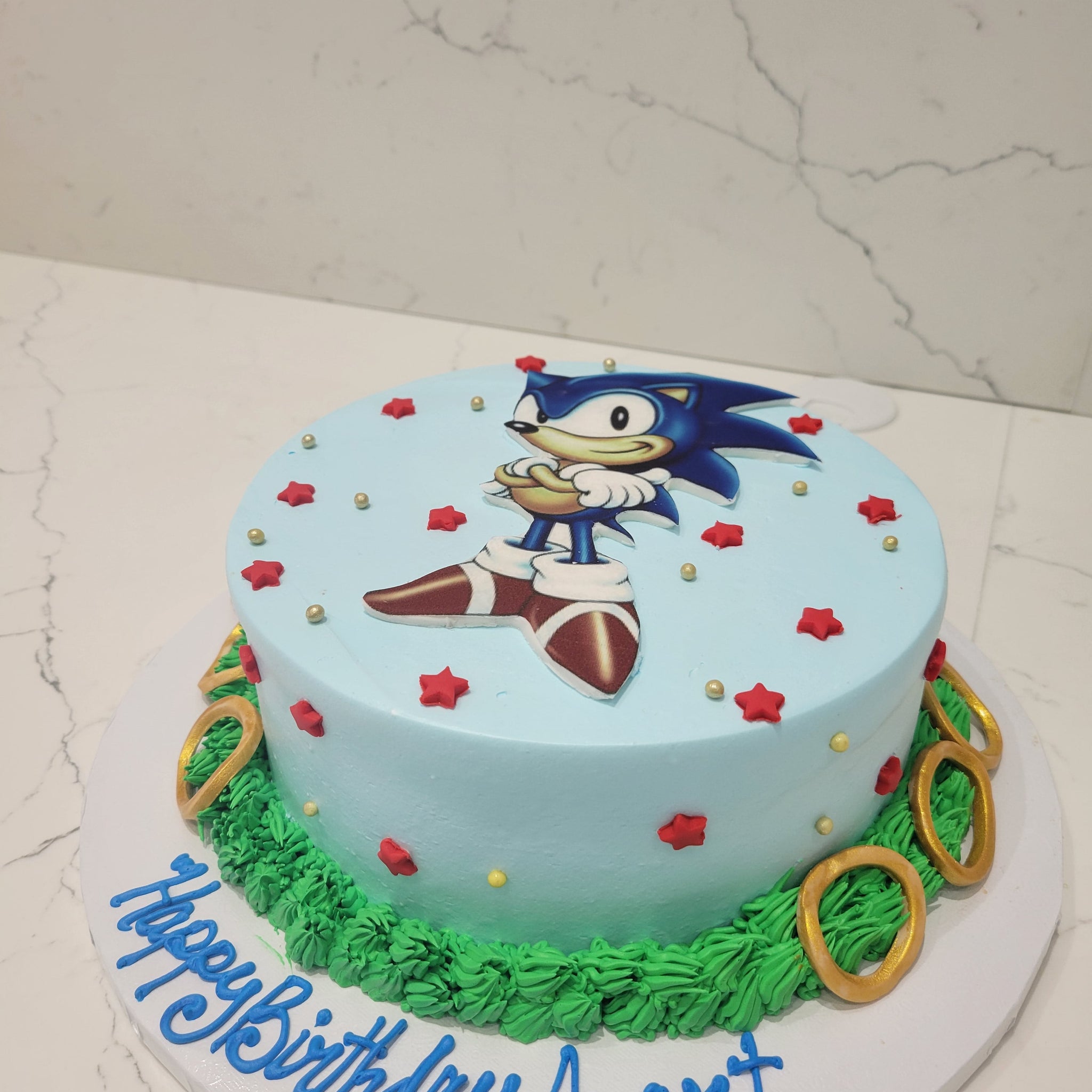 Zion sonic Birthday Cake