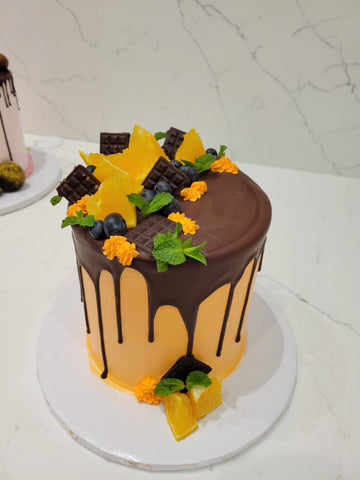 ORANGE CHOCO FRUIT CAKE