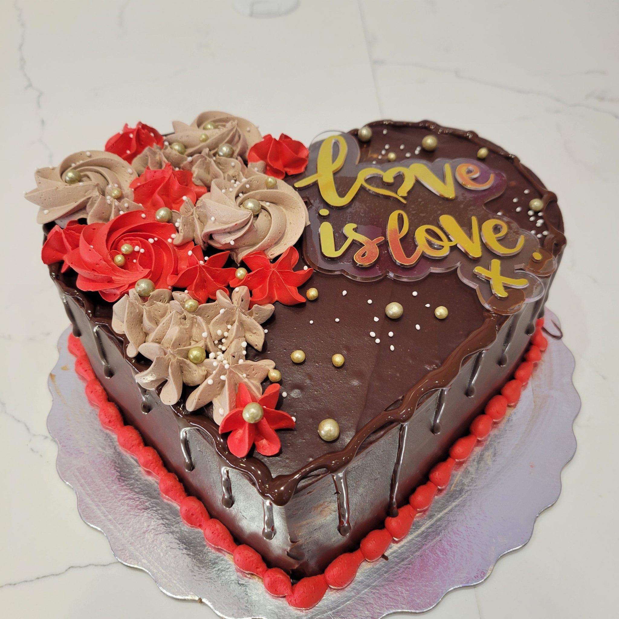CHOC TRUFFLE VALENTINE CAKE