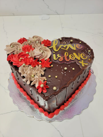 CHOC TRUFFLE VALENTINE CAKE