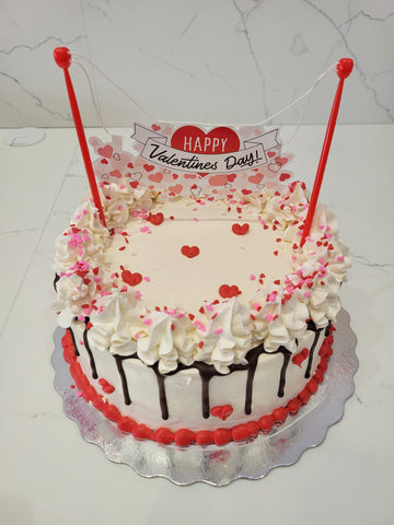 IVORY VALENTINES DAY CAKE