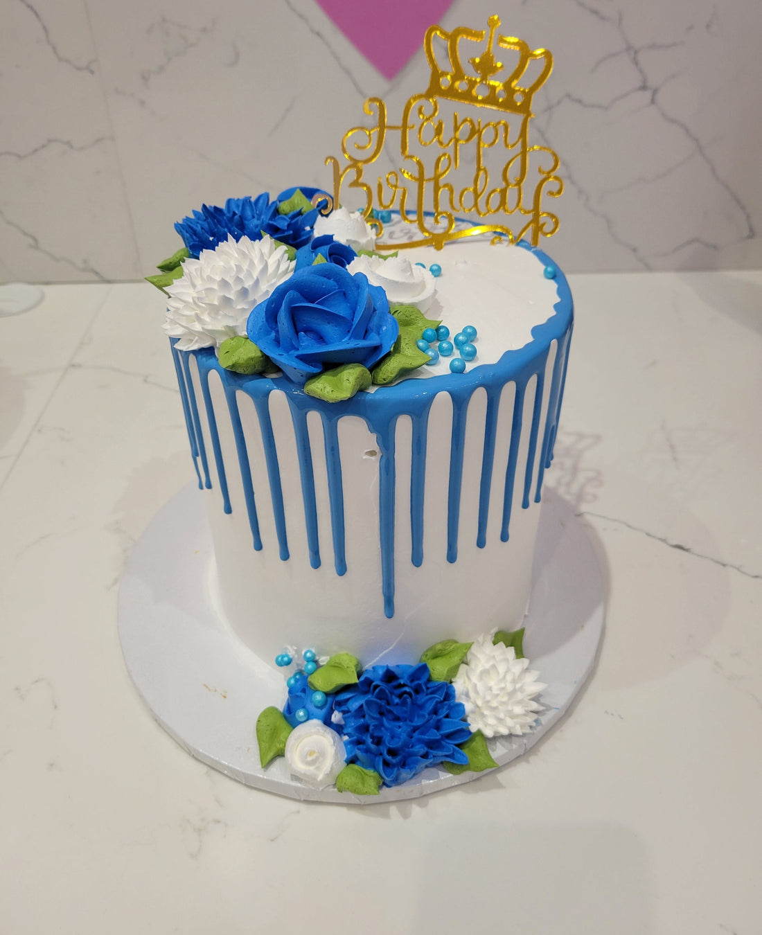 LUCAS BLUE BIRTHDAY CAKE