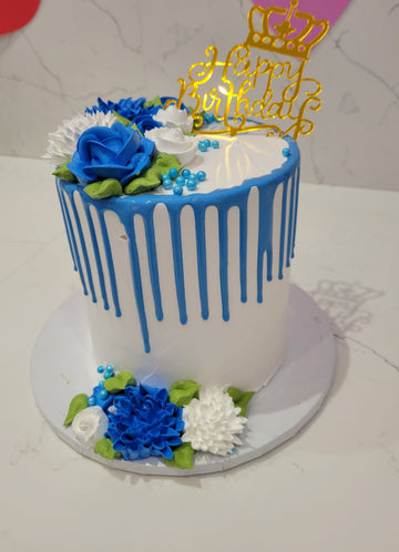 LUCAS BLUE BIRTHDAY CAKE