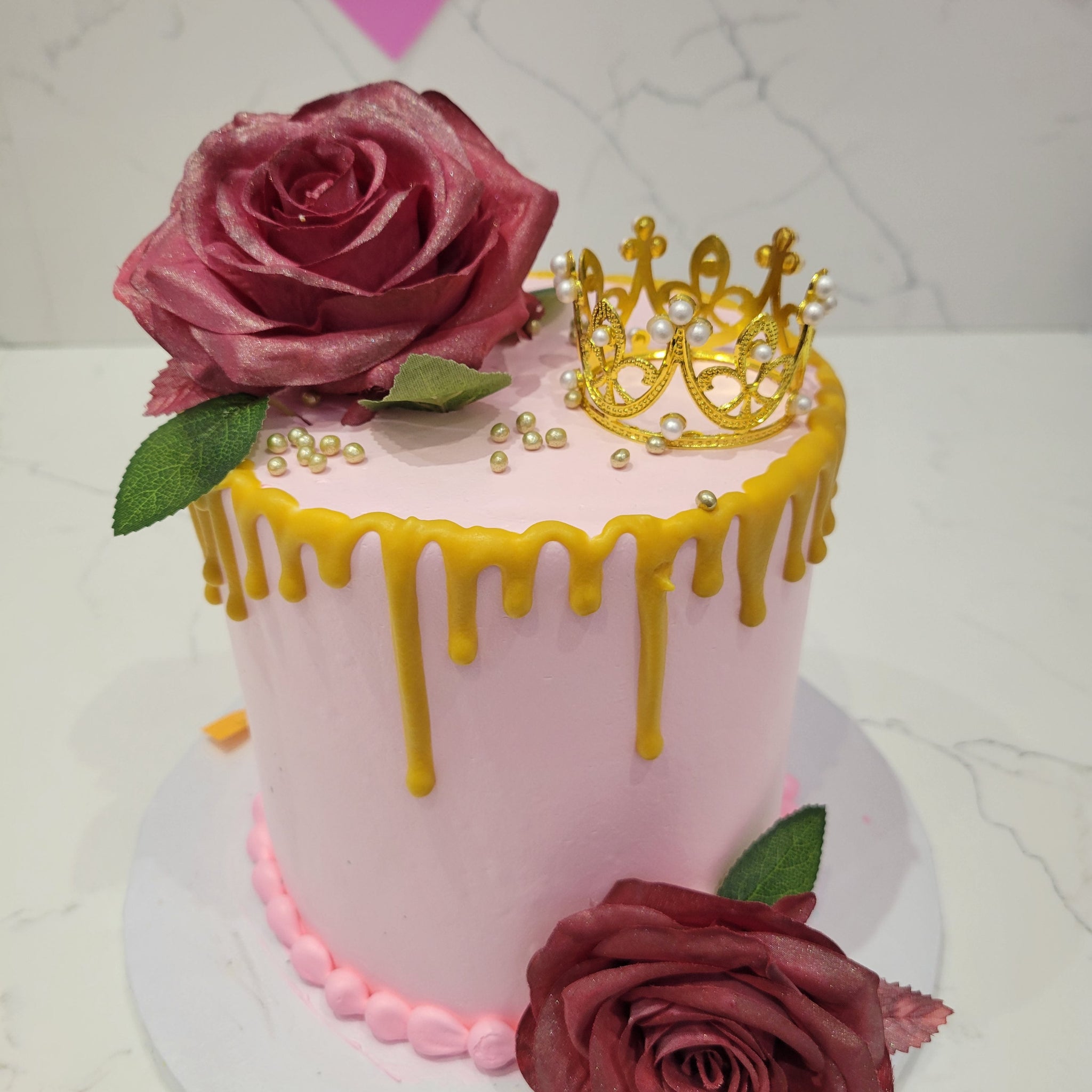 NIDHI PINK CROWN BIRTHDAY CAKE