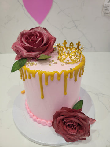 NIDHI PINK CROWN BIRTHDAY CAKE