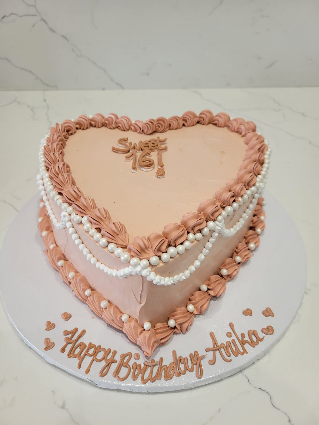 Anika  Heart Cream Cake