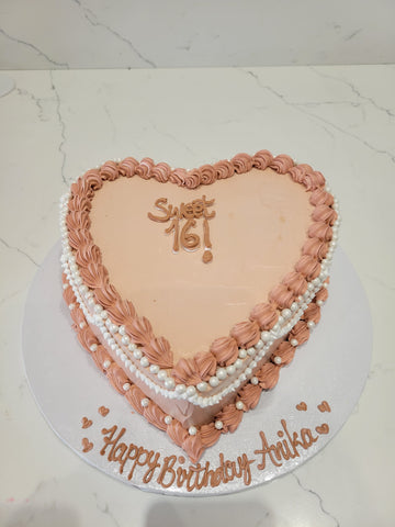 Anika  Heart Cream Cake