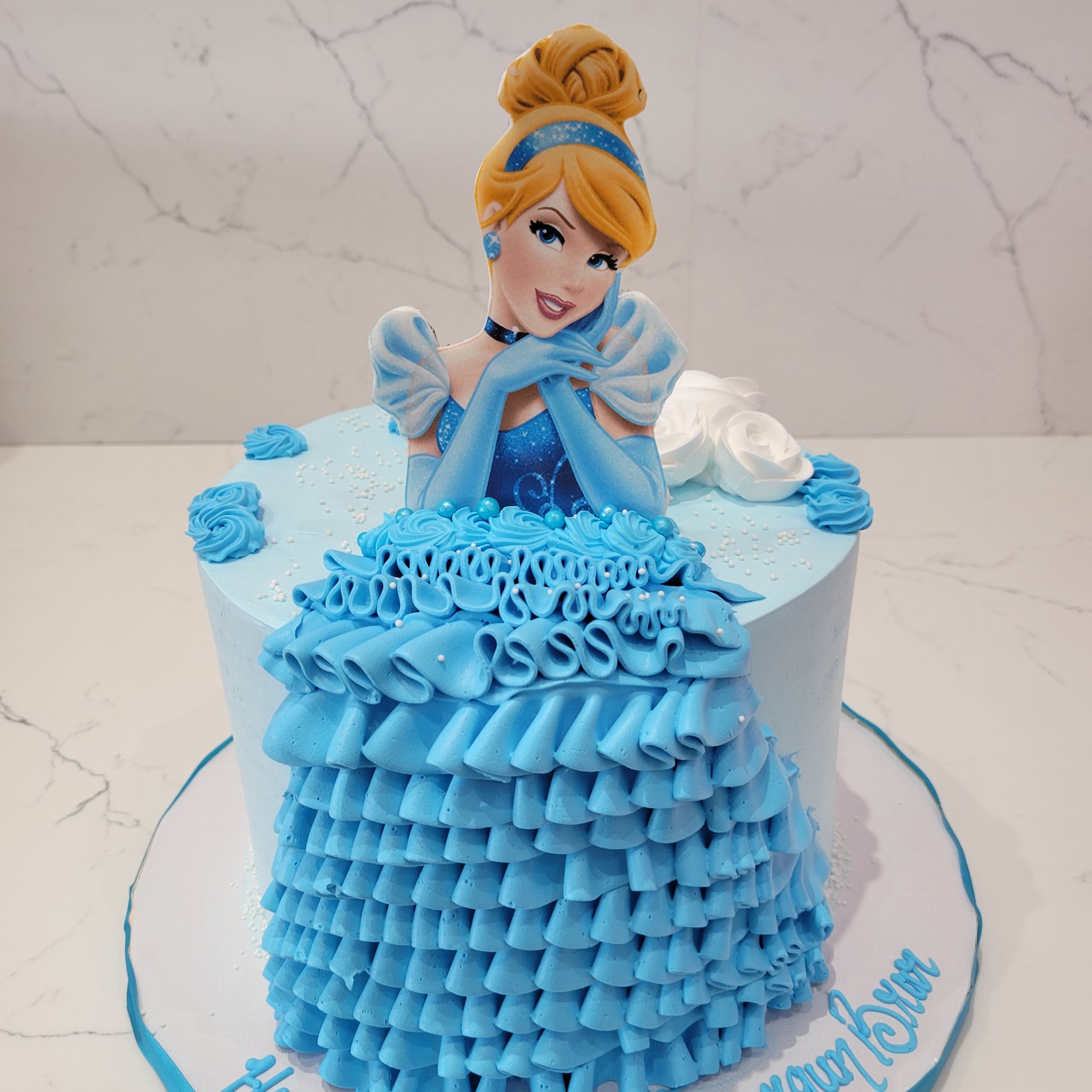 Rapunzel Cream Birthday Cake