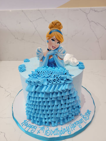 Rapunzel Cream Birthday Cake