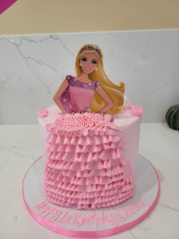 Divleen Barbie Birthday Cake