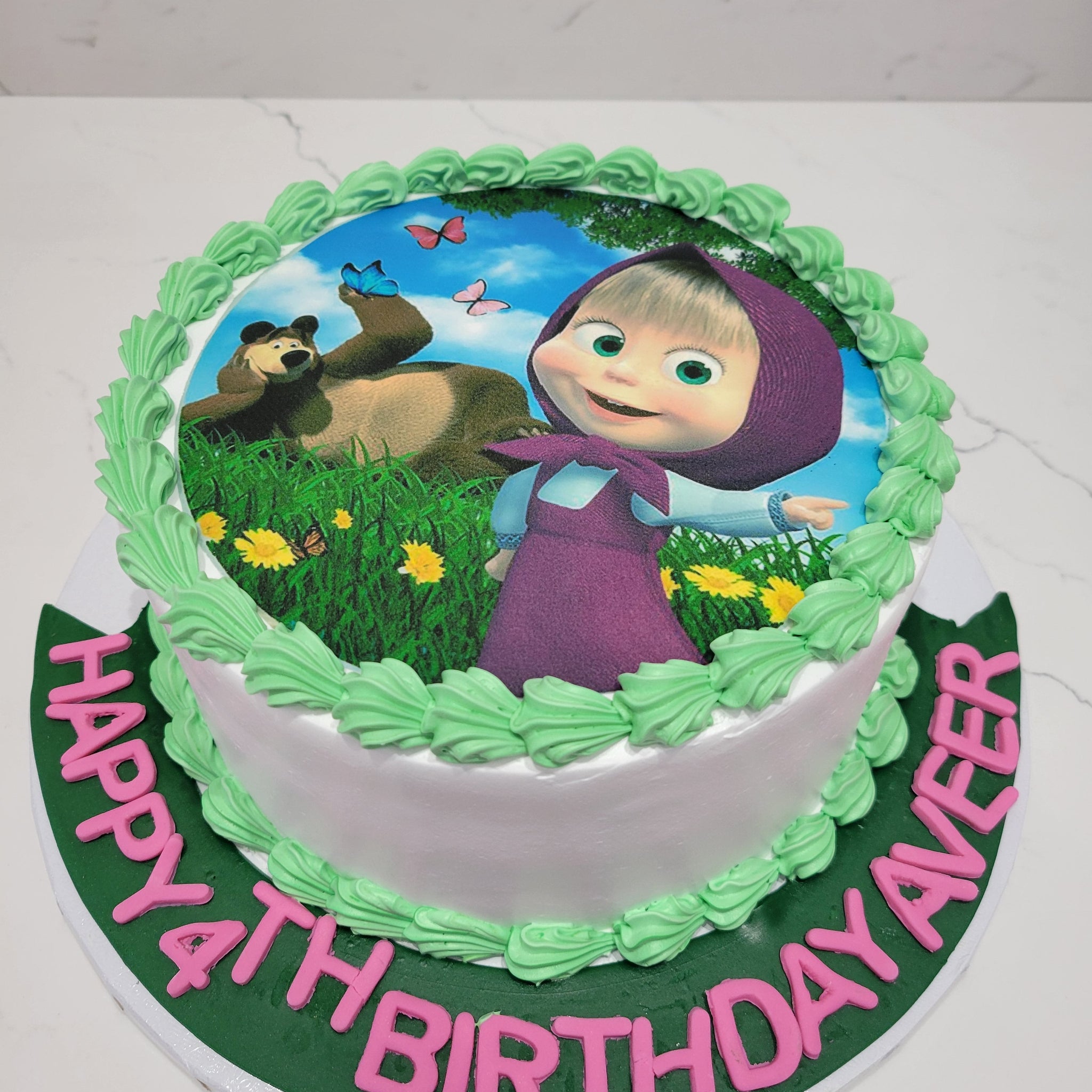 MASHA AND THE BEAR PHOTO CAKE