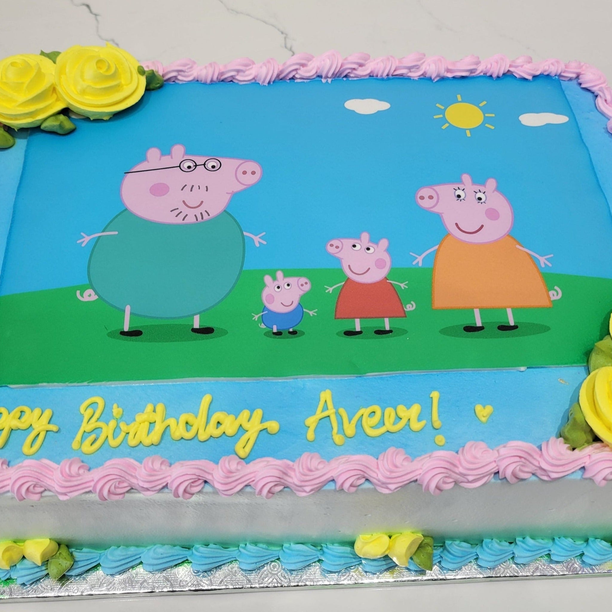 Peppa Pig Photo Cake