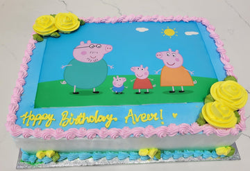 Peppa Pig Photo Cake