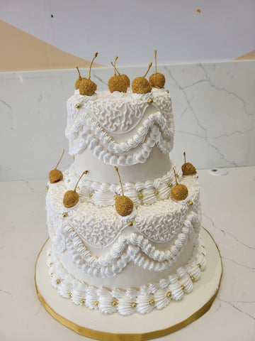 GOLDEN CHERRY VINTAGE CAKE