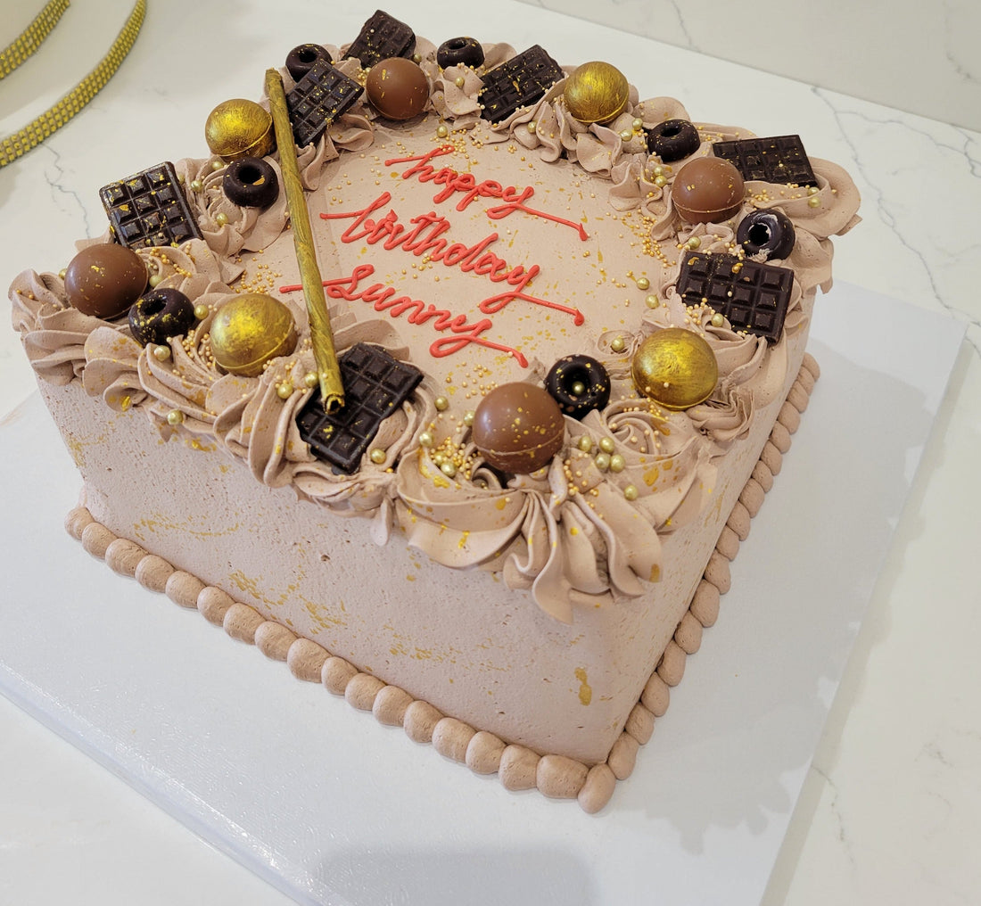 TRIPLE CHOCO BIRTHDAY CAKE