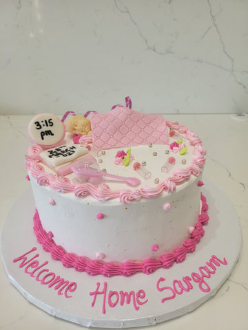 BABY DETAILS CREAM CAKE