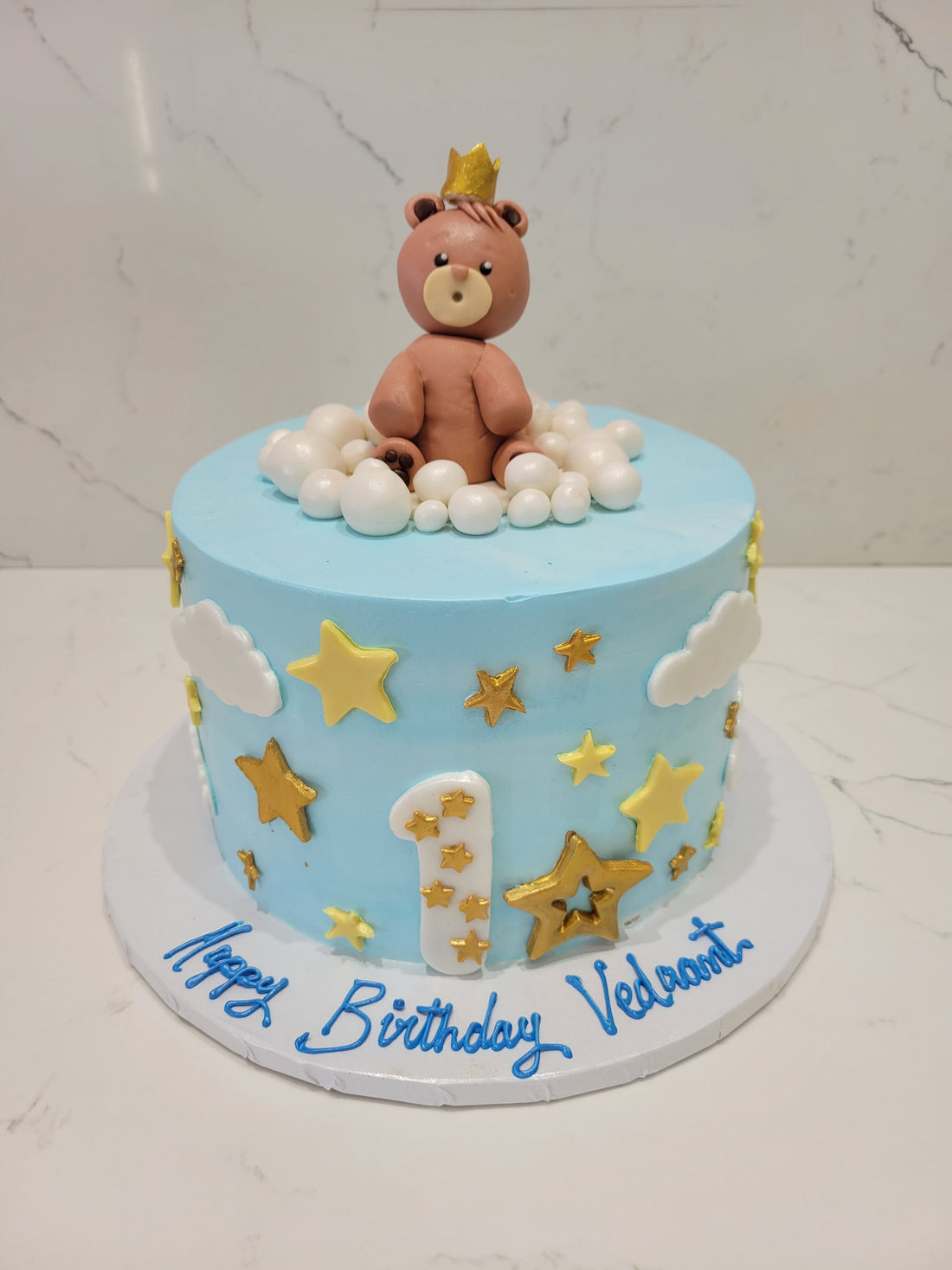 VEDAANT TEDDY BIRTHDAY CAKE