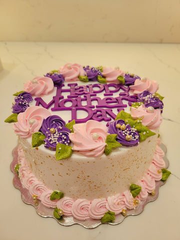 PURPLE MOTHER'S DAY CAKE