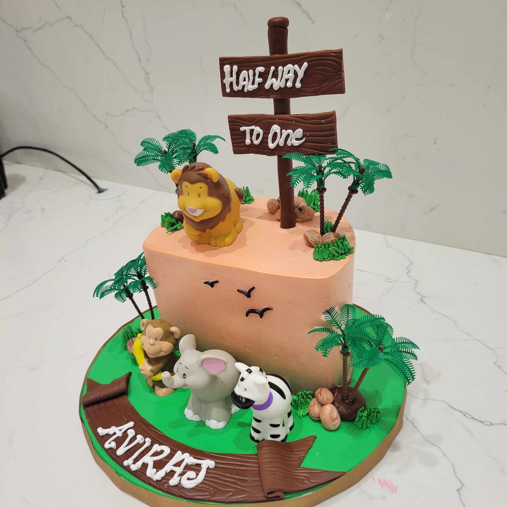 Aviraj Half birthday Cream Cake
