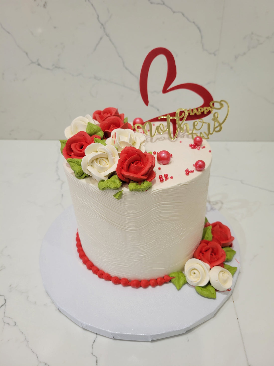 RED HEART MOTHER'S DAY CAKE