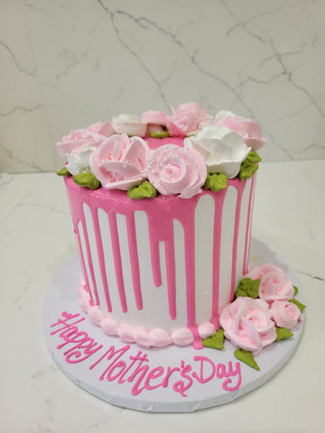 ROSEY PINK MOTHER'S DAY CAKE