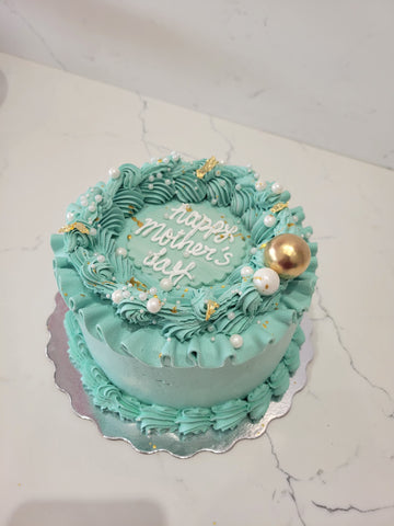 TEAL MOTHER'S DAY CAKE