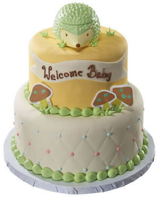 Woodland- Hedgehog Keepsake Fondant Cake